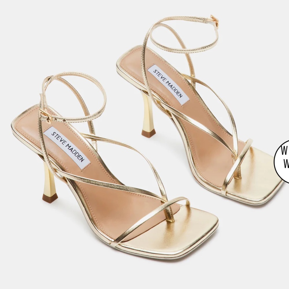 Steve Madden Metallic Strappy Sandals
